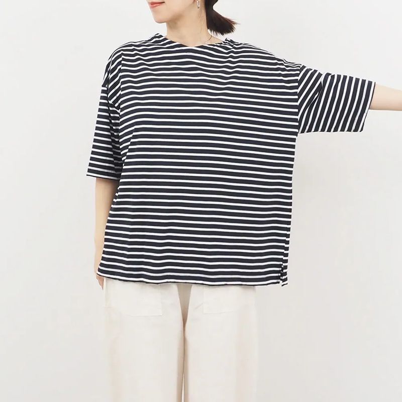 サイロプレミアムBDサイドスリットPO 2WAY ネイビーxオフ