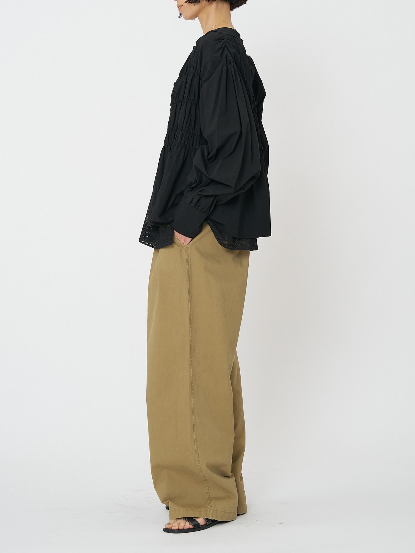 [3261-045BT] ウォッシュドチノPT ベージュ