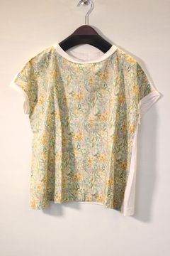 ムラ糸x60ローンフラワーピントミナミシャツ ミルク