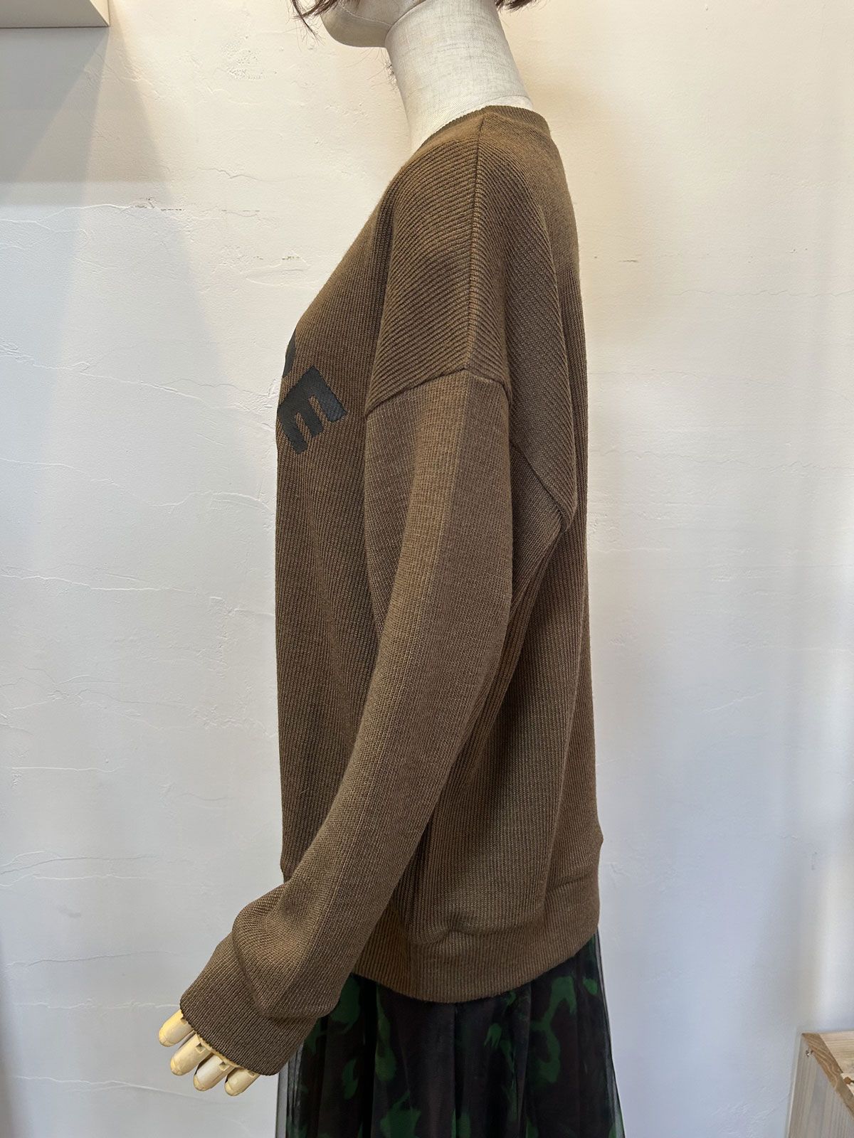 ロゴニットソー ブラウン