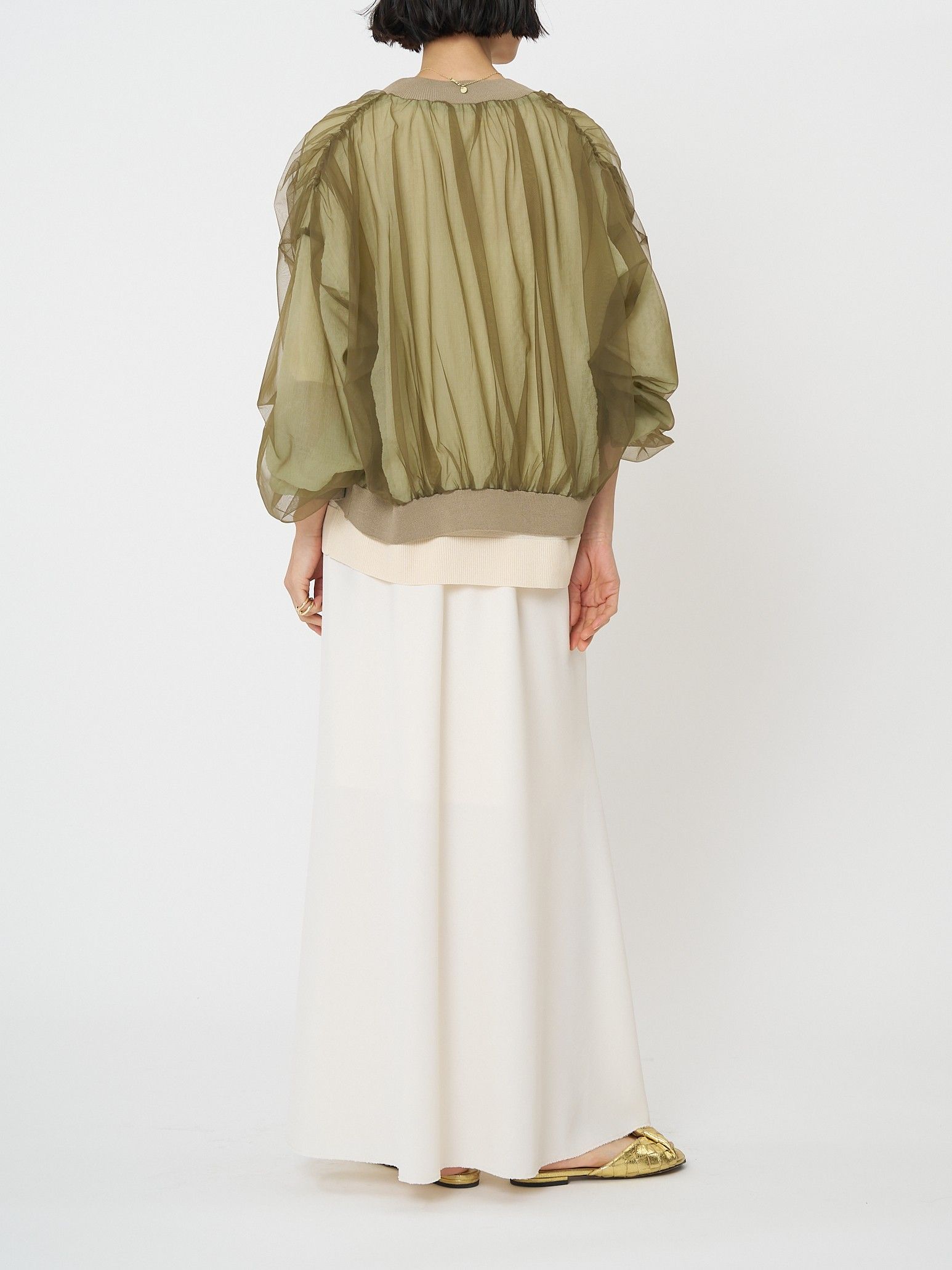 [2561-028BZ] サマーメッシュ麻混バイアスSK ブラック