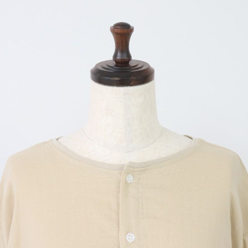 ダブルガーゼワイドフレアブラウス 2WAY ベージュ