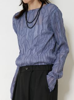 [8563-690BT] モチーフリンクルPO サックス