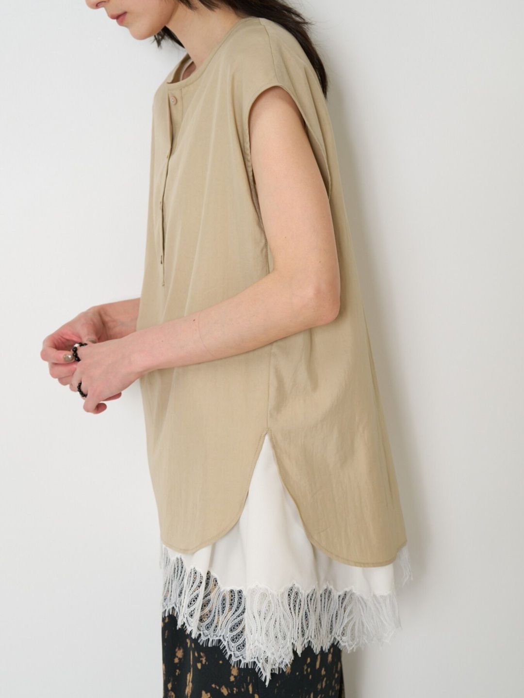 [1563-636MK] クリーンフォルムフレンチSH ライトベージュ