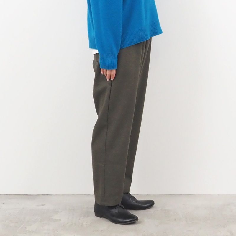 ウールリサイクルクロスコージーパンツ ブラウン