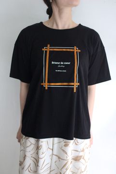 グログランテープTシャツ ブラック