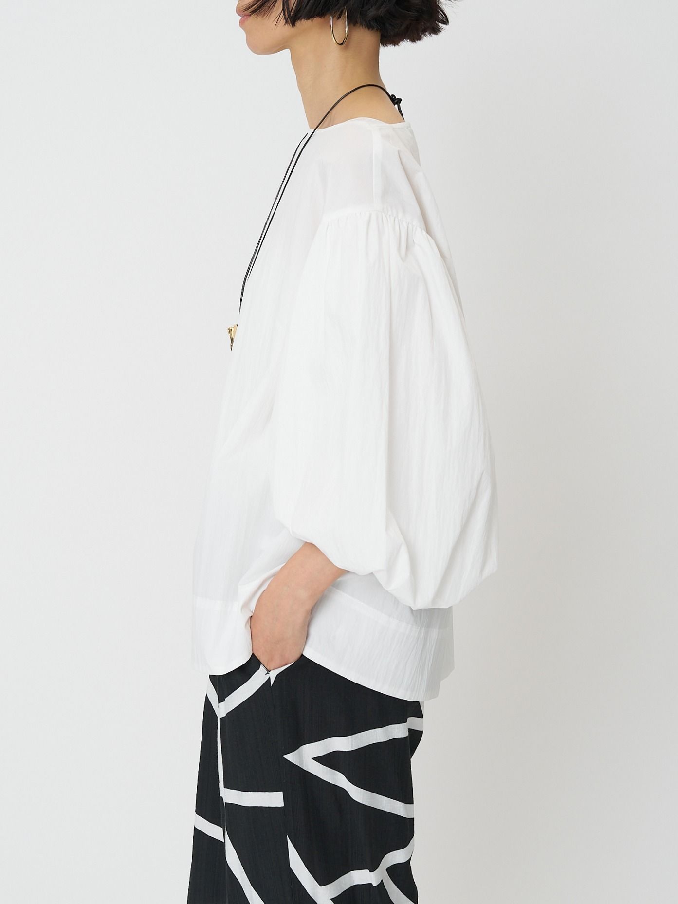 [1261-033MK] バルーンスリーブBL オフホワイト