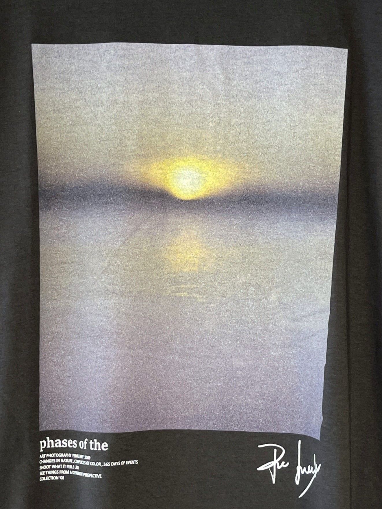 [8451-075KK] Photo Tee ブラック