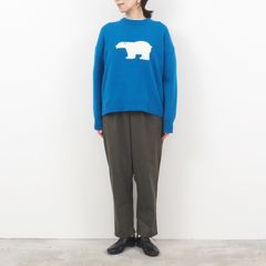 ウールリサイクルクロスコージーパンツ カーキ