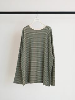 [8461-107KK] シアーボーダーTee ブラック