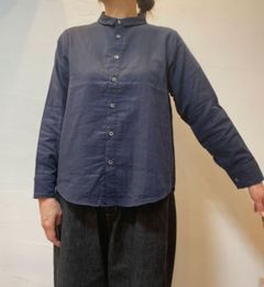 ダブルガーゼシャツ ネイビー