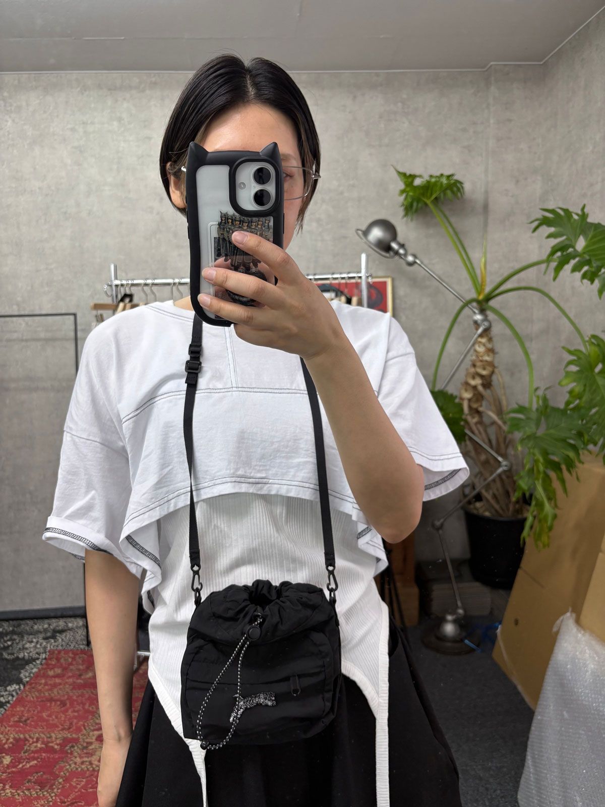 TORA トラ ミニバッグ ブラック