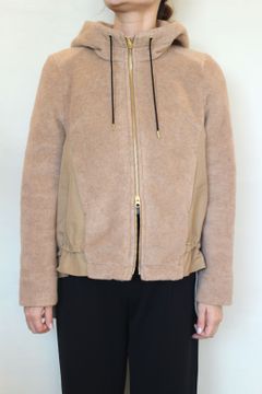 IPフリースフードブルゾン キャメル