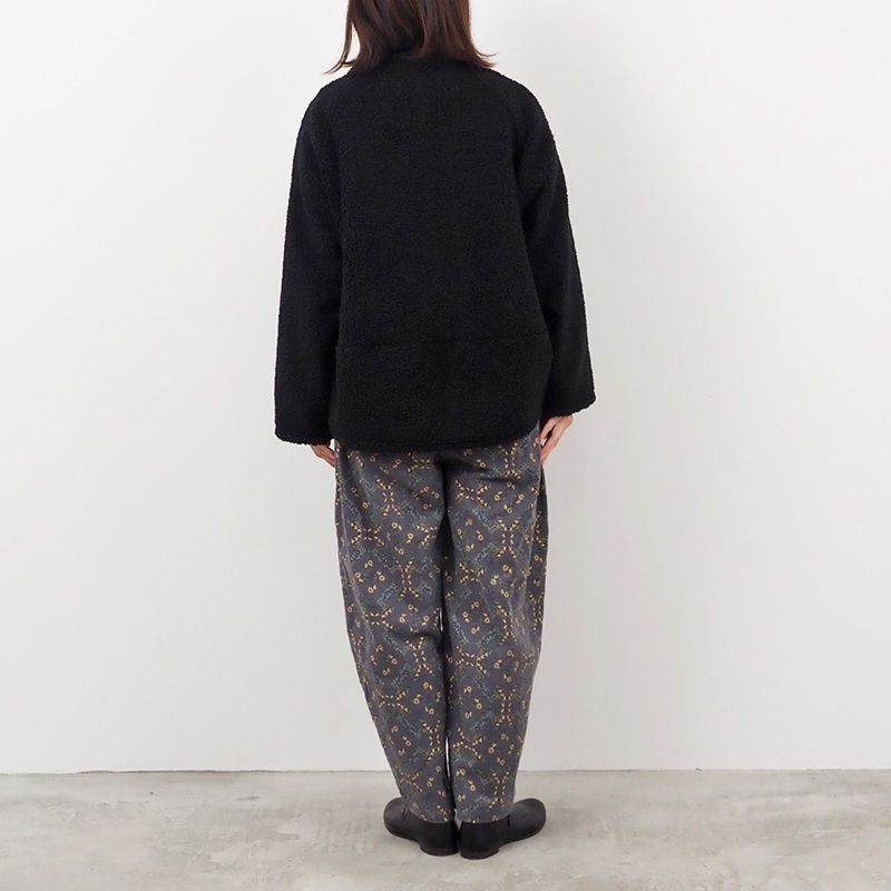 もこもこプードルパイル ラグランジャケット モカ