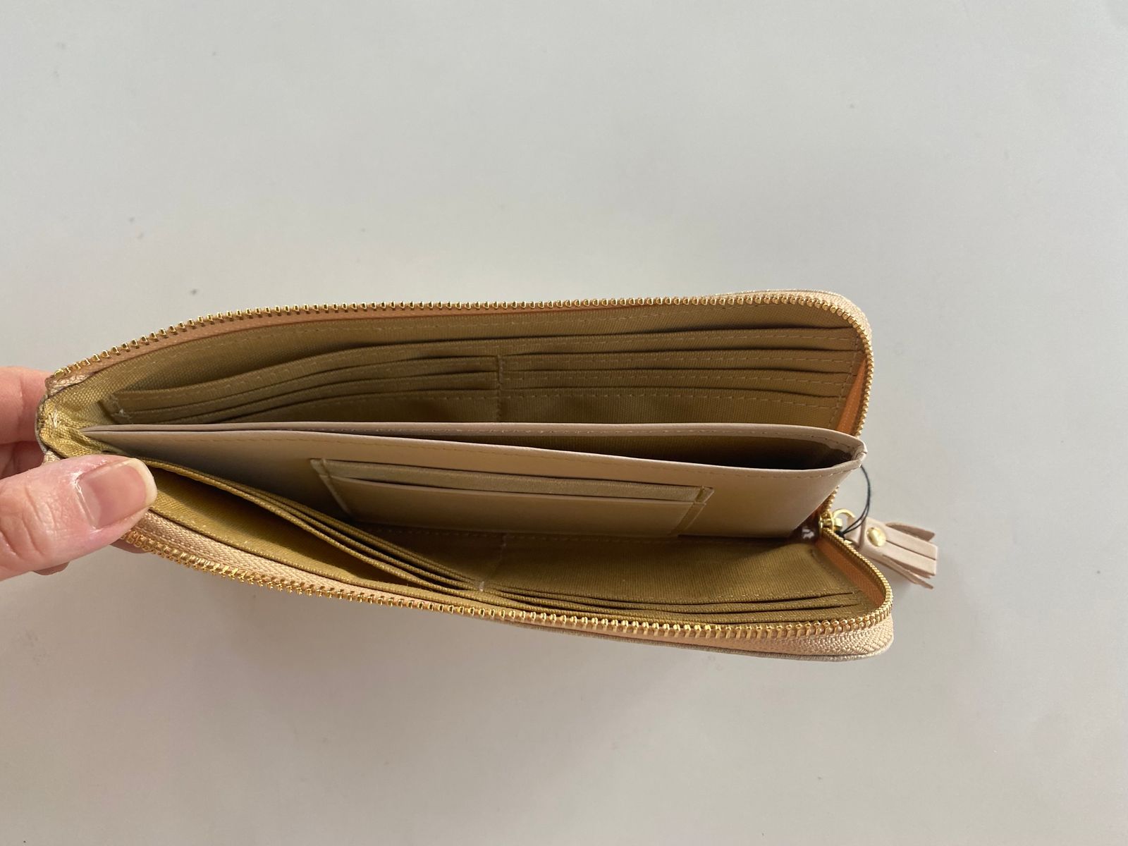 HAK L ZIP LONG 長財布 シャンパン