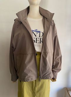 ICE TOUCH 接触冷感 薄ブルゾン モカ