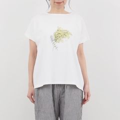 花暦(はなごよみ) プリントミナミシャツ ミモザ