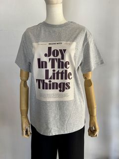 ロゴプリントTシャツ 杢グレー
