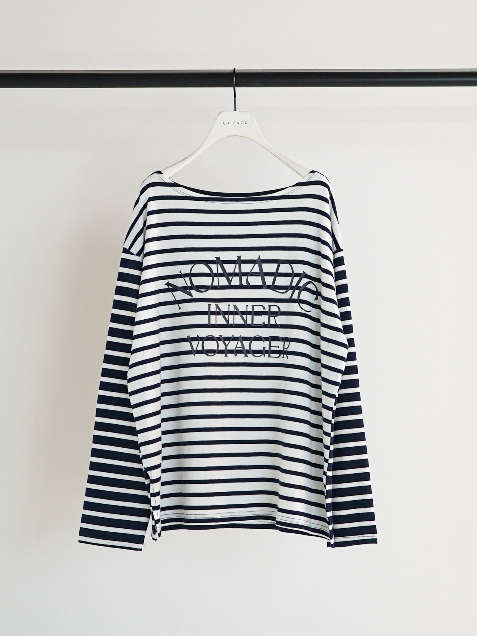 [8461-104KK] ボーダープリントロンTee ミックス