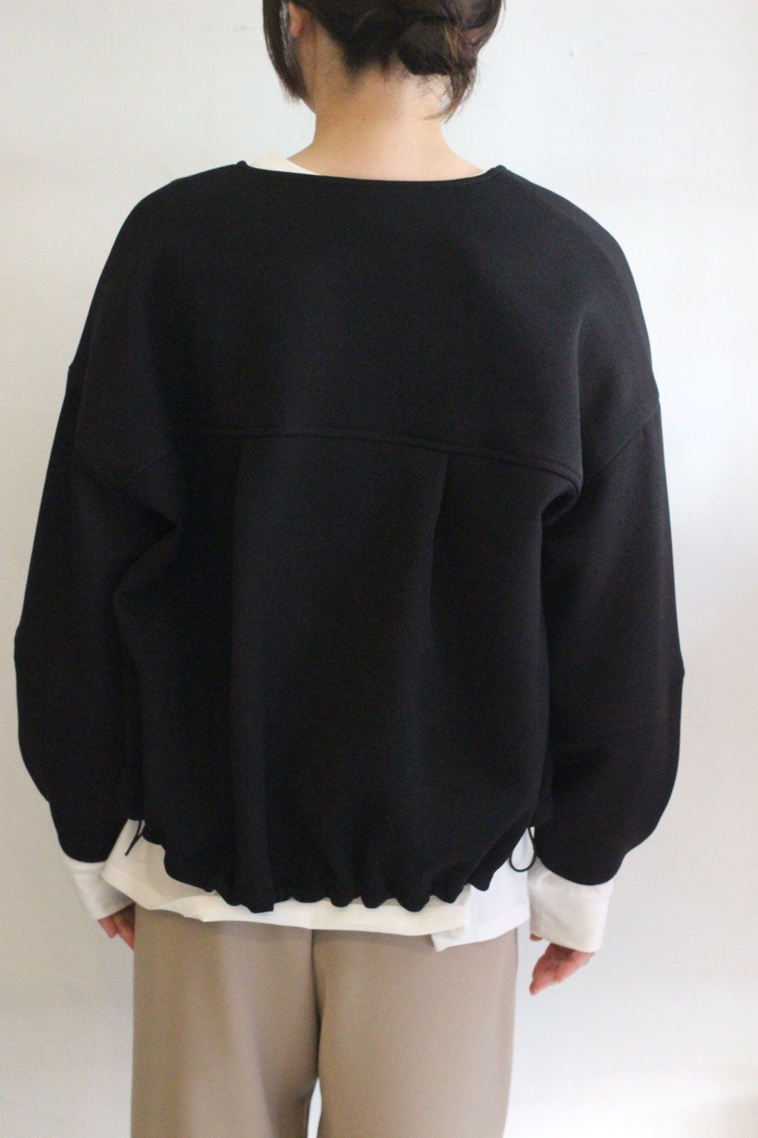 ウールリッチラウンドネックZIPブルゾン グレージュ