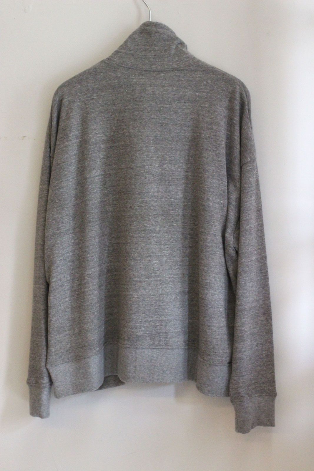 ガーゼフリースジップアップブルゾン グレー