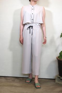 セミワイドパンツ ライトベージュ
