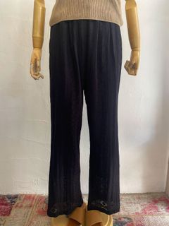 LACE PANTS ブラック