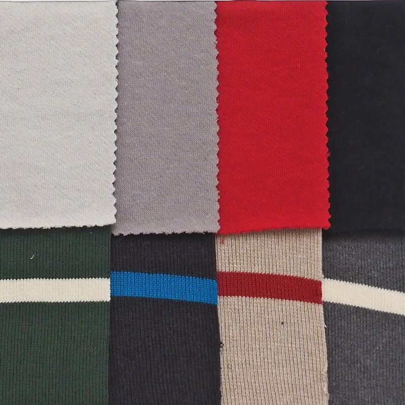 ガーゼ裏毛 バイカラーリブハウストレーナー ベージュxグリーンxアイボリー