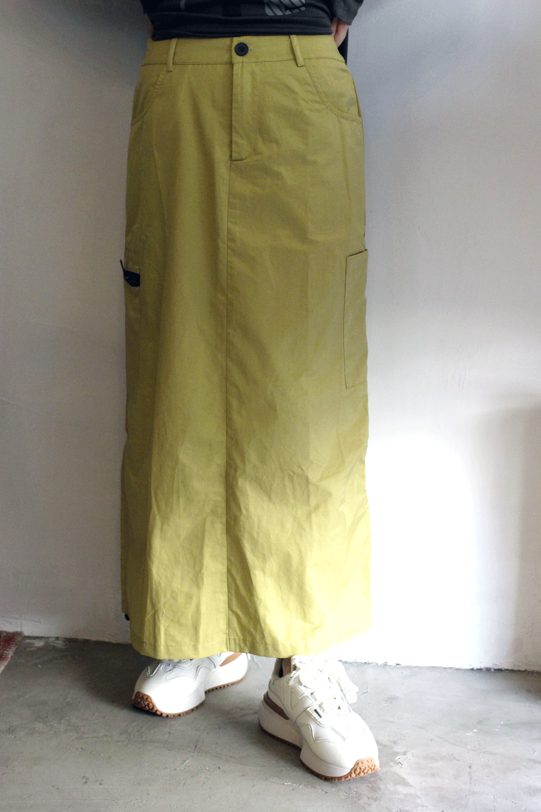 カーゴマキシスカート イエロー