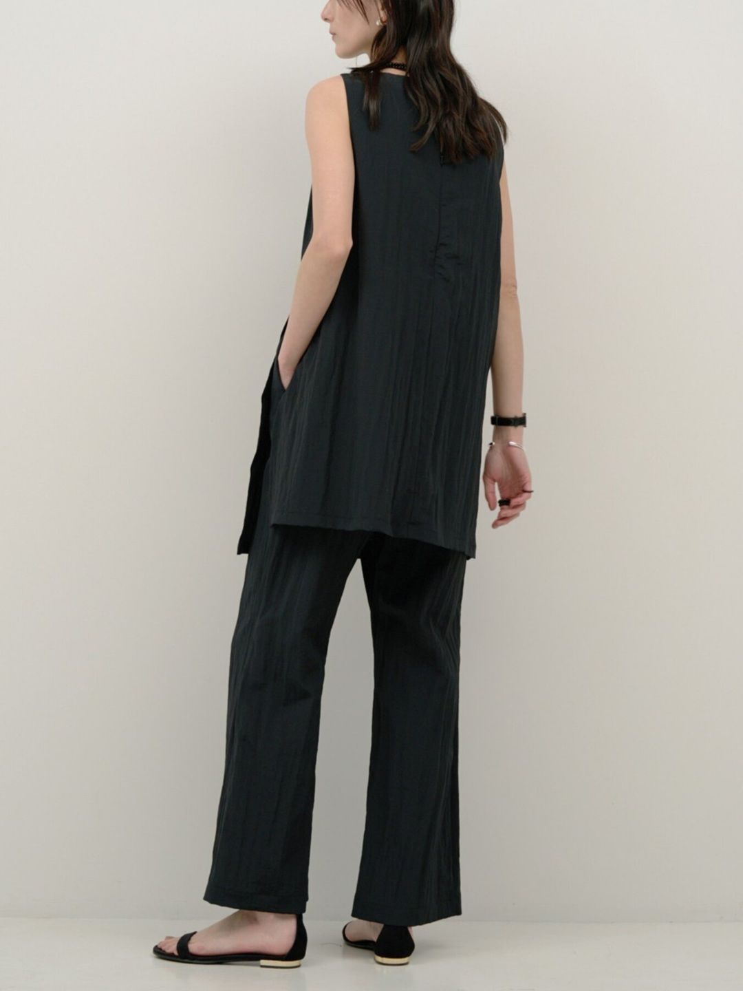 [3863-652BZ] チュニックコンビネゾン ライトベージュ