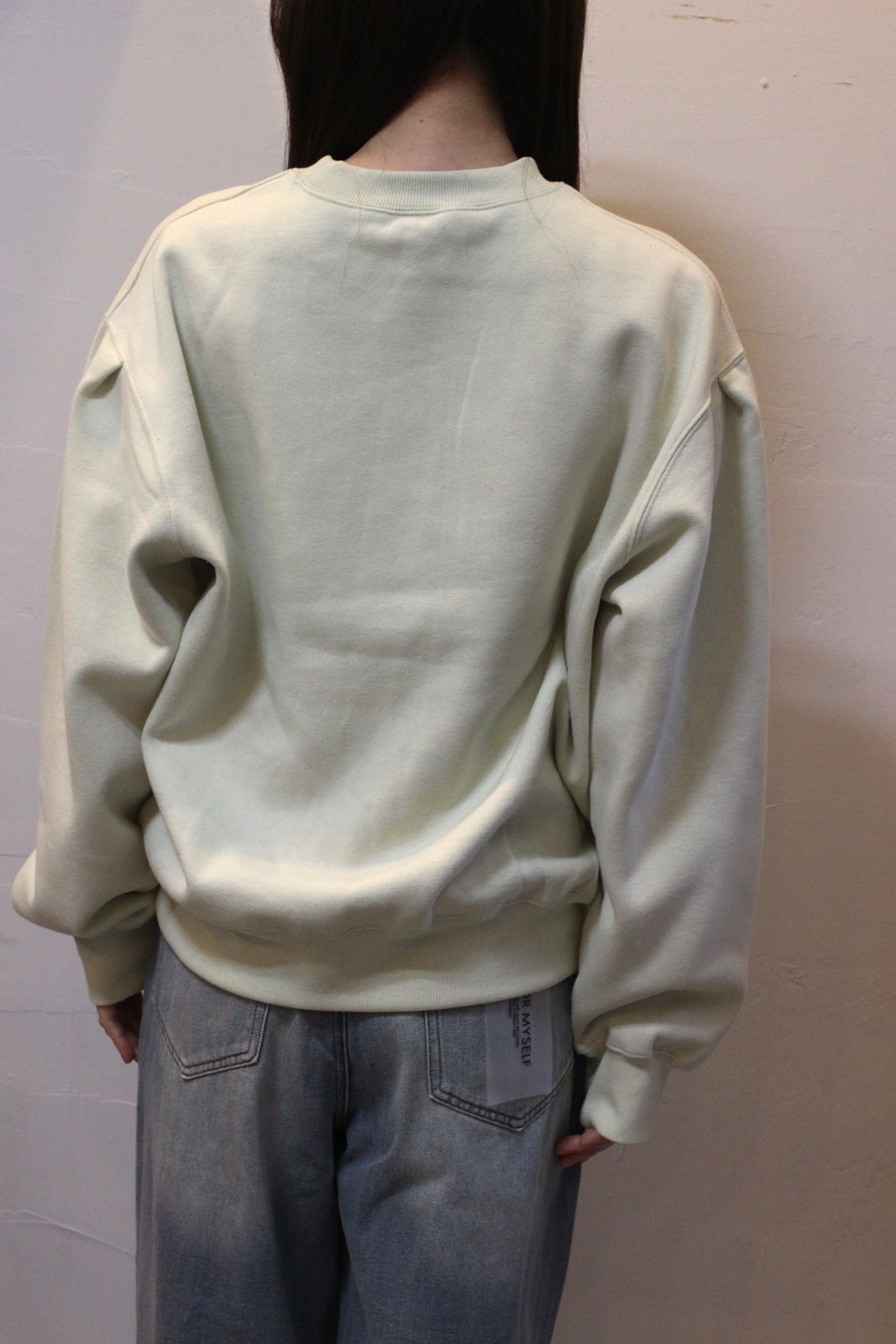 裏起毛 フロッキー ロゴスウェット ライム