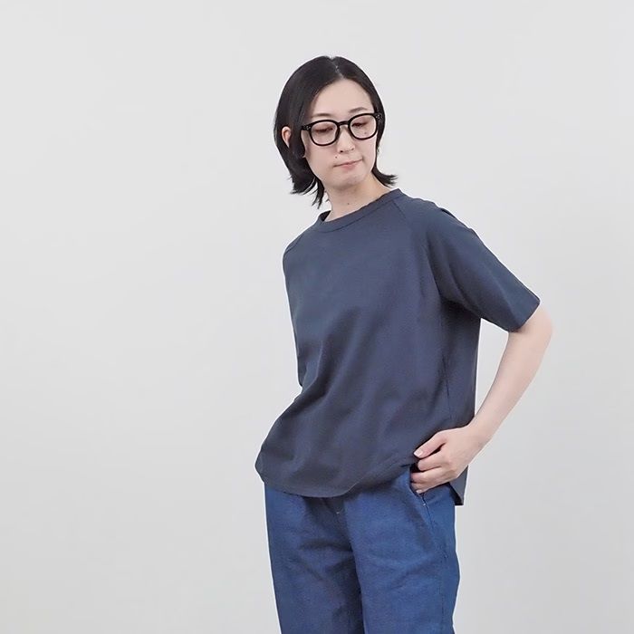 天竺エルボーパッチT オフホワイト