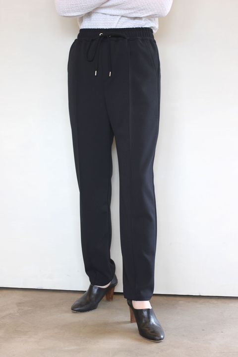 ライトダンボールテーパードパンツ ブラック