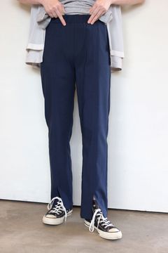 センターシームストレッチパンツ ネイビー