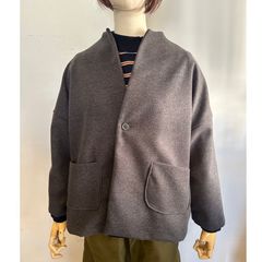 ライトメルトン ノッチジャケット チャコール