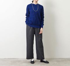 LANATECグレンチェックイージーパンツ ブラック