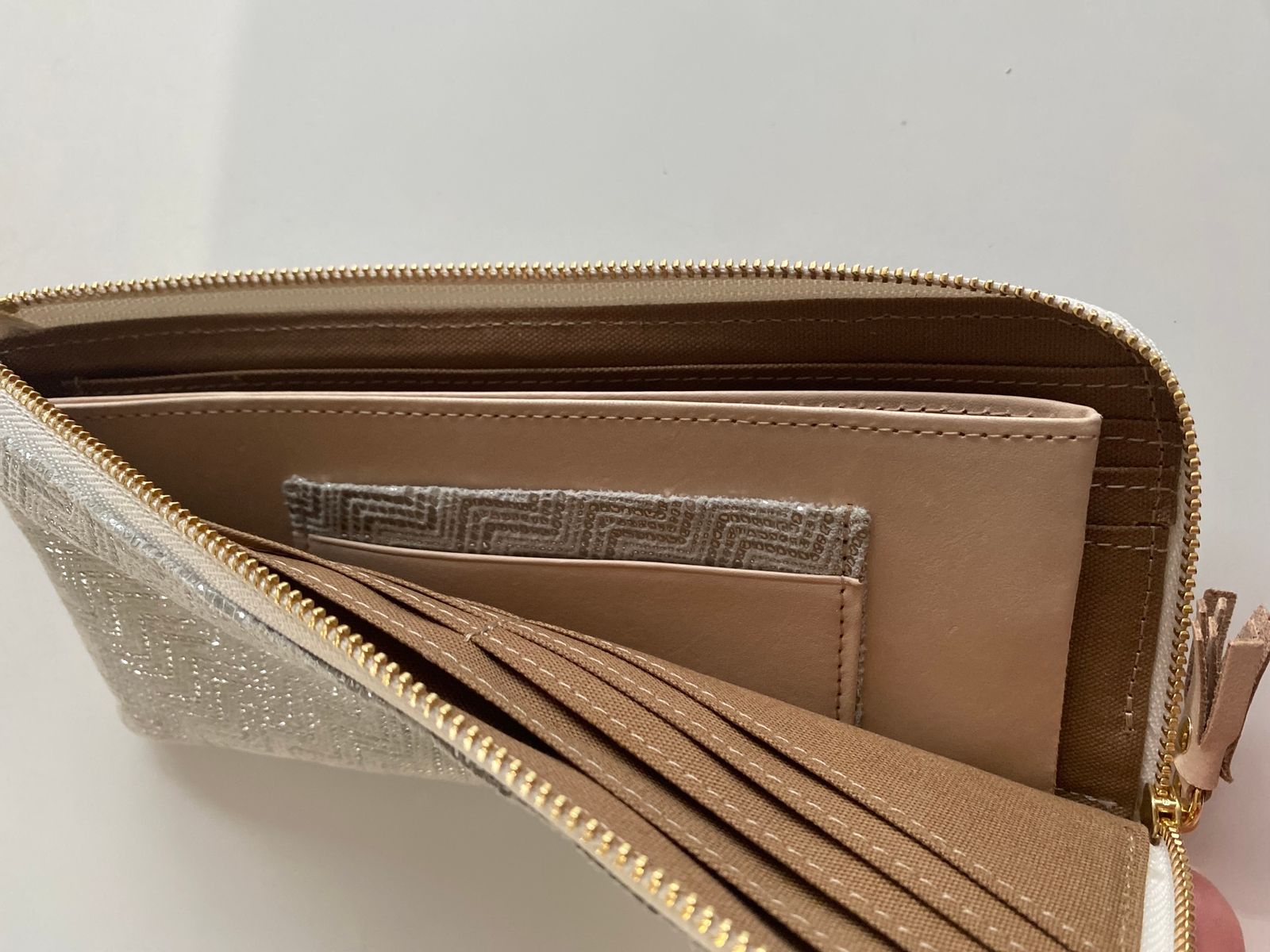 PAR2 L ZIP LONG ジグザグ 長財布 シルバー