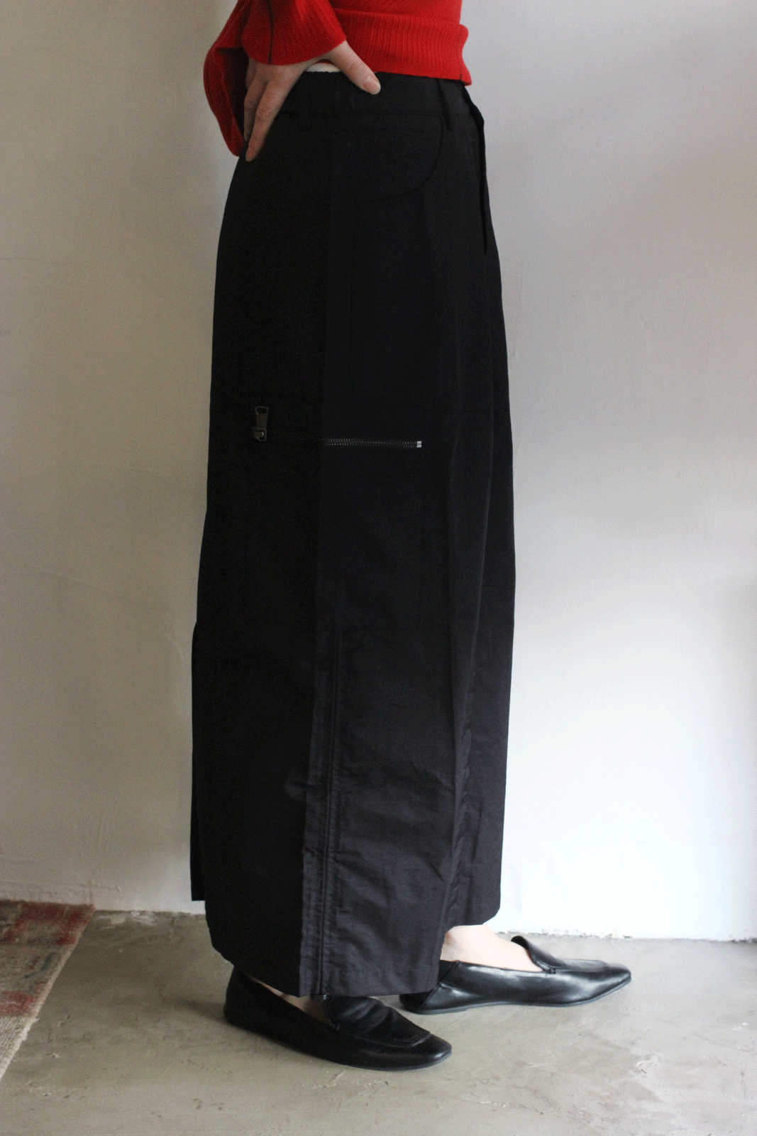 カーゴマキシスカート ブラック