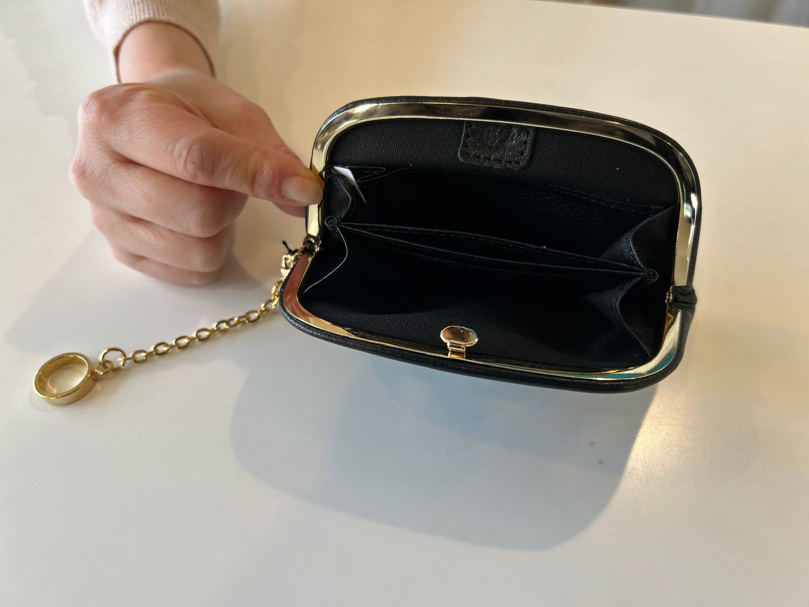 RAC FRAME PURSE SHORT がま口 ブラック