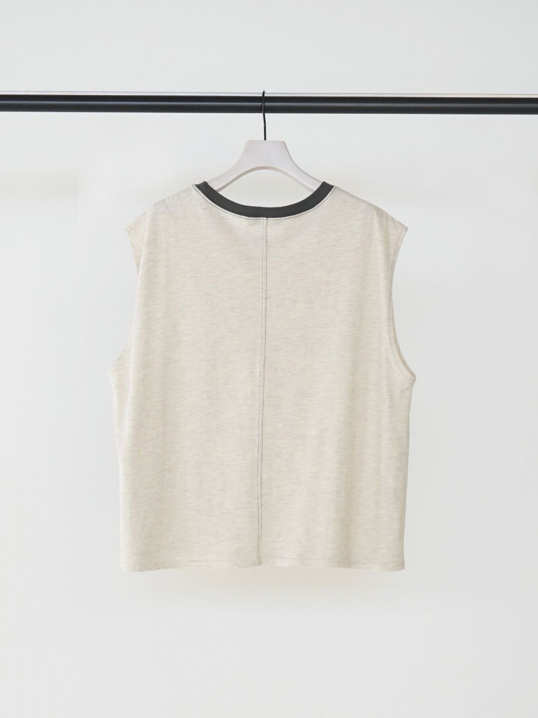 [8463-711KK] "SOL"リンガーフレンチ オートミール