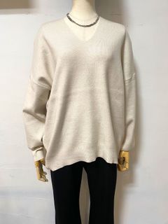 やわもちヤーンVドルマンニット アイボリー