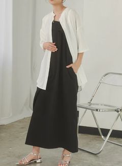 バックスリットシャツ オフホワイト
