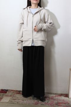 リブダブルジップパーカー キナリ