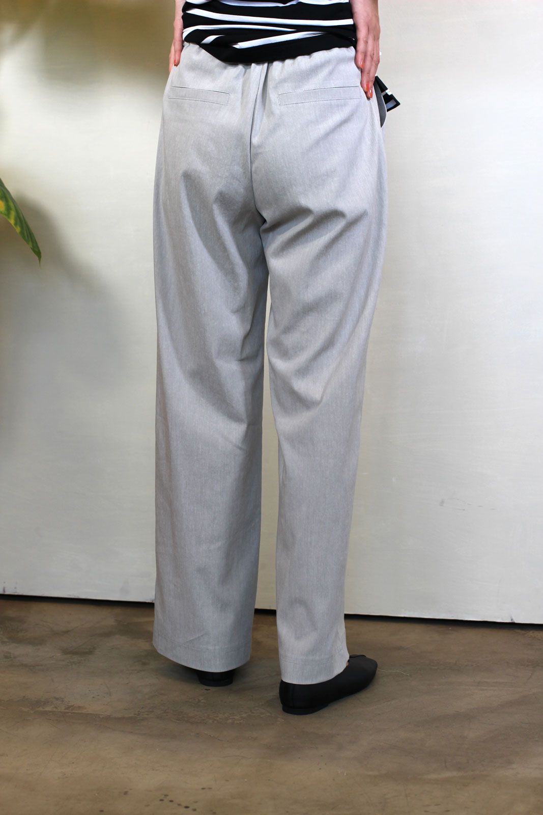 アサレチックワイドパンツ ライトグレー