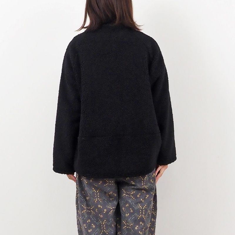 もこもこプードルパイル ラグランジャケット モカ