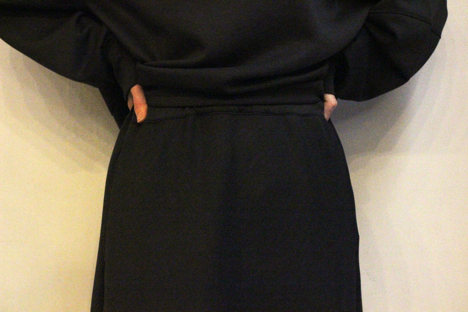 ライトダンボールフレアスカート チャコール