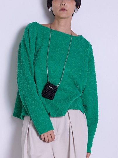 [0056-522SH] クロシェミニBAG シルバー