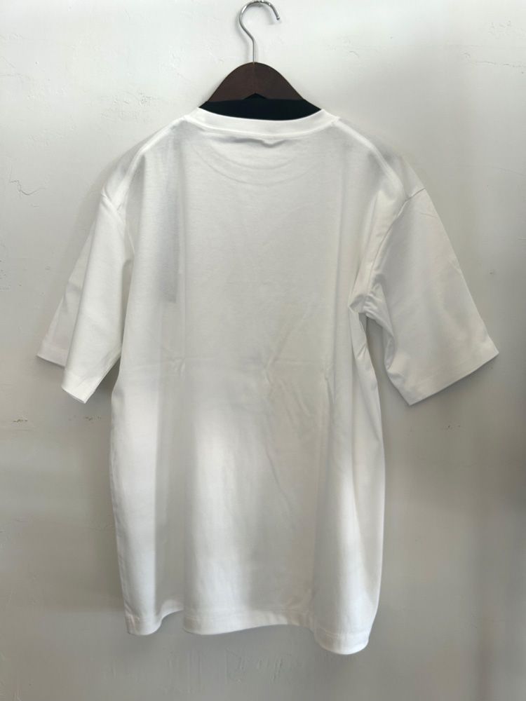 3DグリッターロゴTシャツ オフホワイト