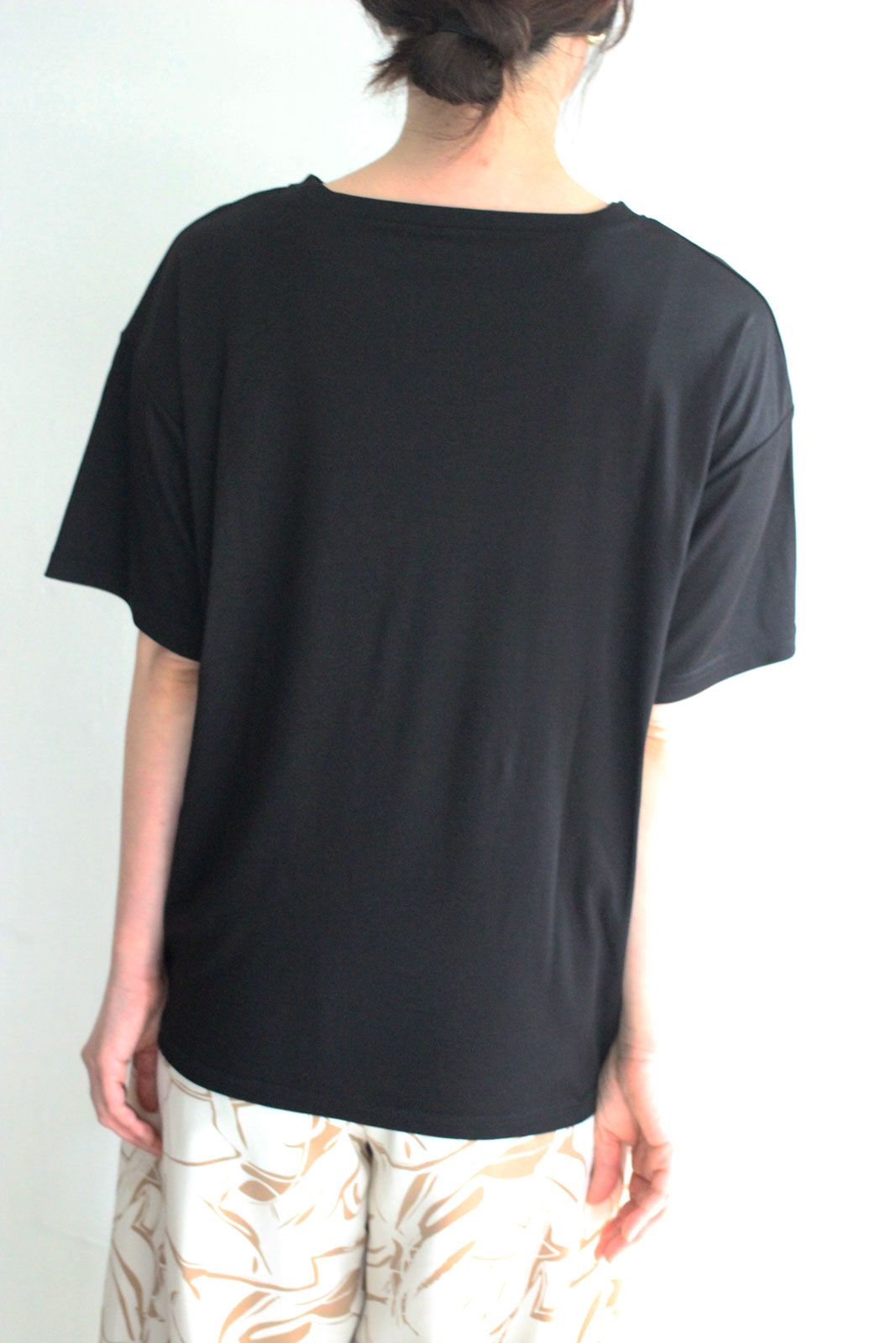 グログランテープTシャツ ブラック