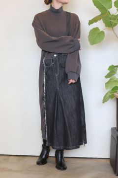 デニムドッキング3WAYワンピース グレー
